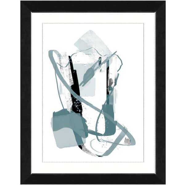Vintage Print Gallery 22 in. x 28 in. Calming grays I Framed Archival Paper Wall Art