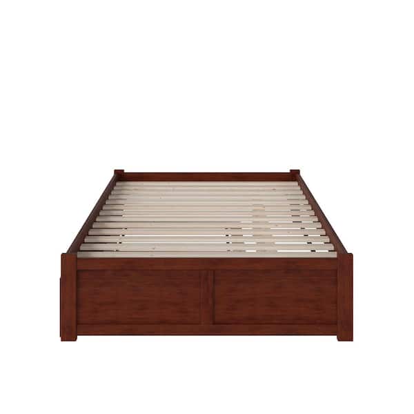 AFI Concord Brown Solid Wood Frame King Platform Bed with AFI Concord Brown Solid Wood Frame King Platform Bed with