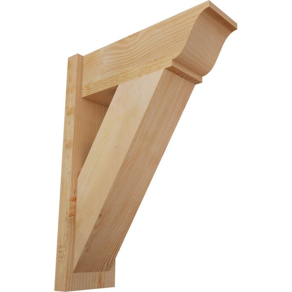 Ekena Millwork 8 in. x 30 in. x 22 in. Traditional Rough Sawn Douglas Fir Outlooker