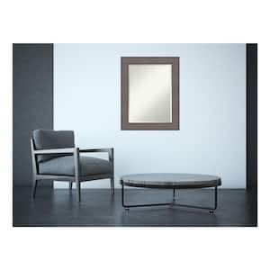 Medium Rectangle Rustic Gray Casual Mirror (29.5 in. H x 23.5 in. W)