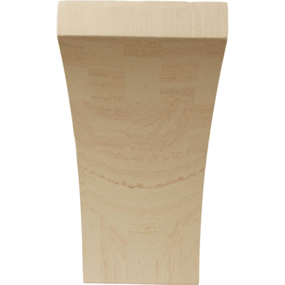 Small Unfinished Rubberwood Lawson Corbel, 3"W x 3.5"D x 6"H