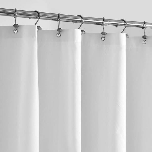 Aoibox 60 in. W x 72 in. L Waterproof Fabric Shower Curtain in White