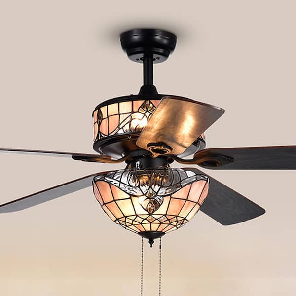 Climate Black Glass Ceiling Fan Bowl Light Kit