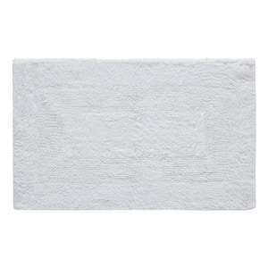 Jessica 20 in. x 32 in. Bright White Solid Cotton Rectangle Bath Rug