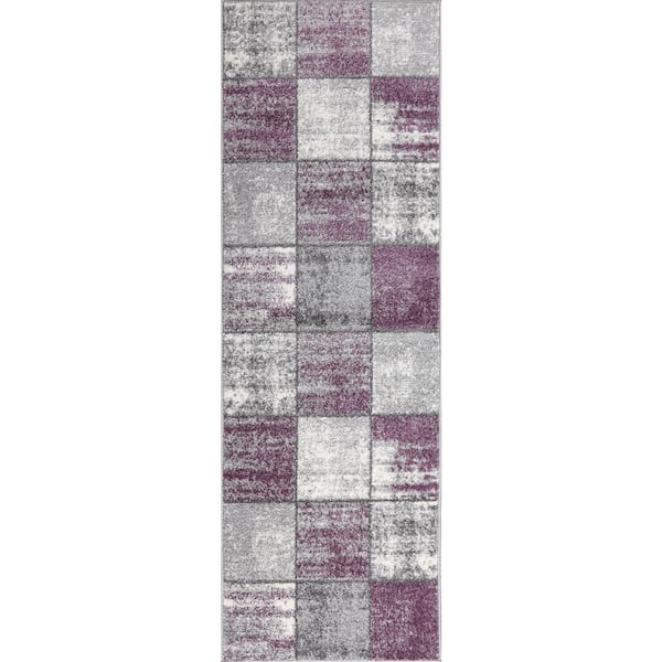 L'Baiet Lyanna Purple 2 ft. x 6 ft. Runner Rug
