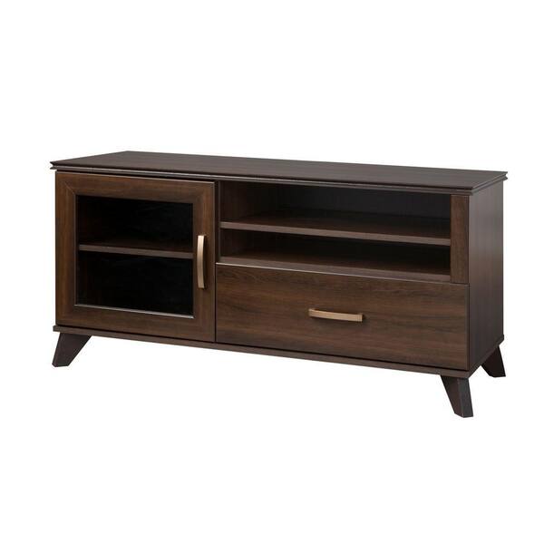 South Shore Caraco TV Stand in Mocha Brown