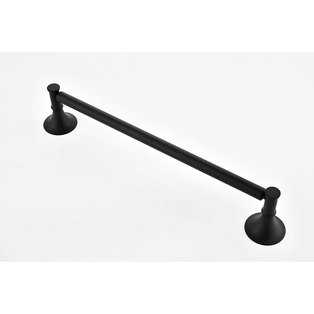 Matte Black 6-Piece Brass Bathroom Hardware Set