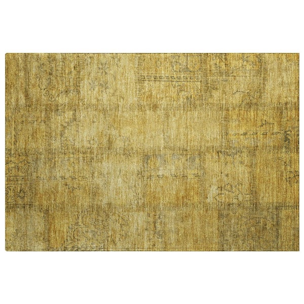 Dream Shag Premium Machine Washable Abstract ADS685 Salmon 9 ft. x 12 ft. Area Rug