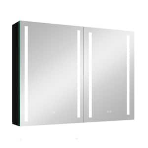 24 in. W x 26 in. H Rectangular Aluminum Medicine Cabinet with Mirror