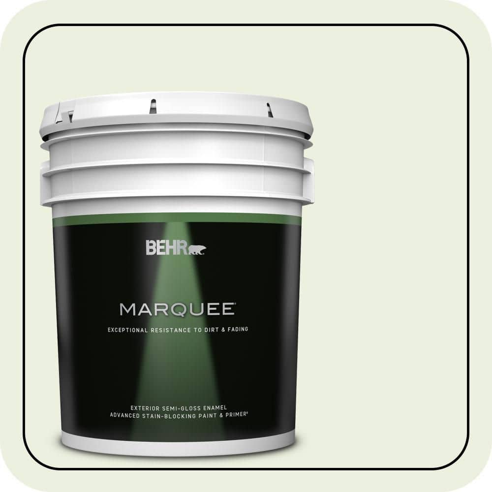 5 gal. #M360-1 Glisten Green Semi-Gloss Enamel Exterior Paint & Primer product image for price tracking