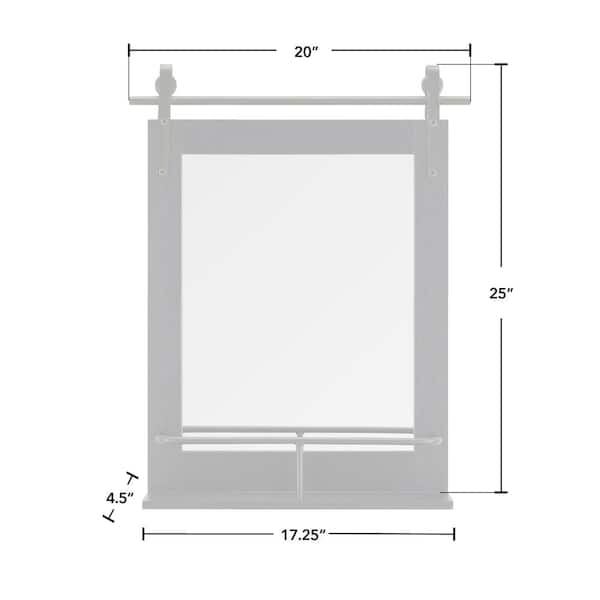 FirsTime & Co. 20 x 5 x 25 in. Rectangular Metal Black Ingram