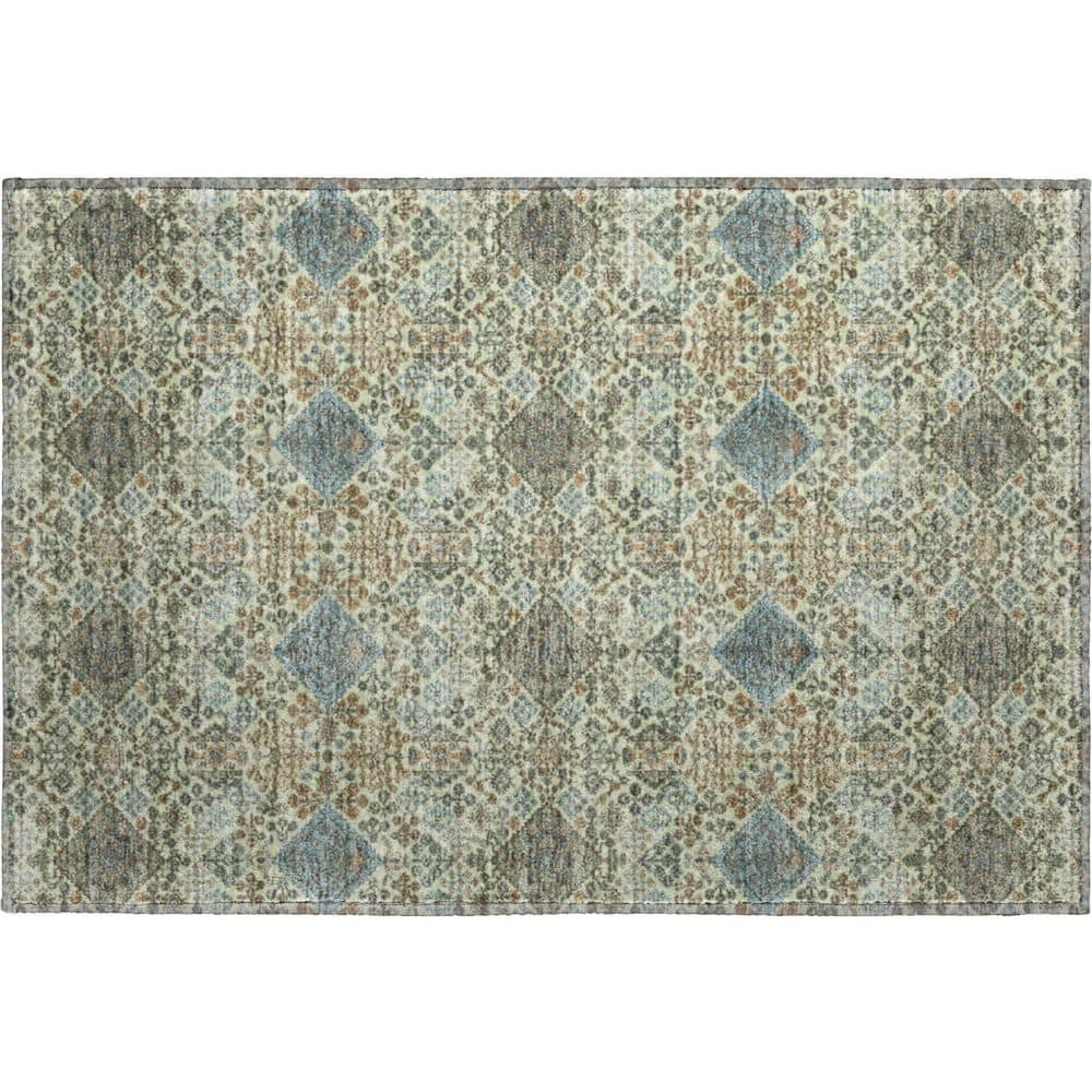 Mayfield Premium Machine Washable Abstract AMF2477 Celery 2 ft. x 3 ft. Accent Rug price history on PriceWatchPro