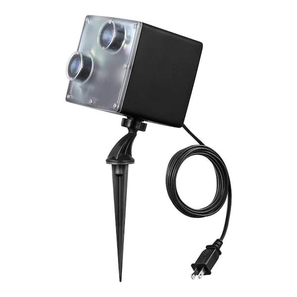 13.27 in. Christmas LED Projection Light Show Swirling Storm Bright White/Bluey Spotlight Stake