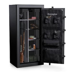 Gun Club 26 Plus 4-Gun Fireproof and Waterproof Gun Safe with Electronic Lock, Black Gloss Hammertone