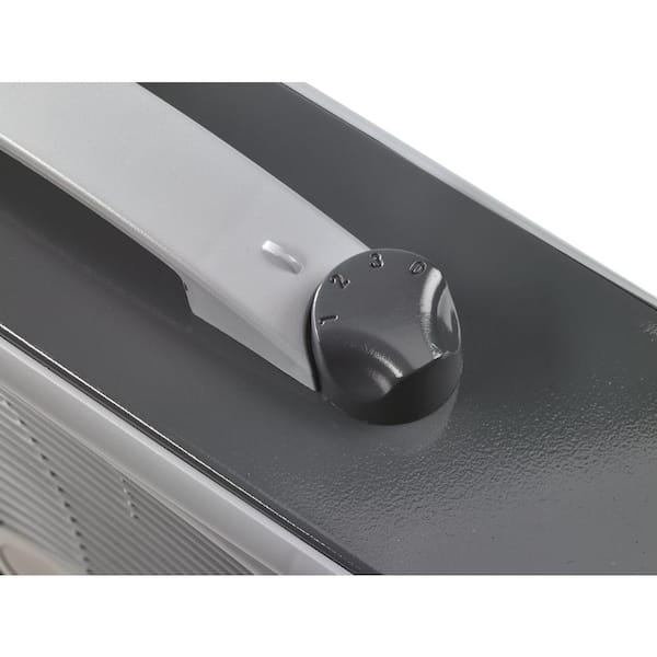 Lasko 20 in. 3 Speeds Box Fan in Gray with Weather-Shield Design for Window  Use, Energy Efficent, Carry Handle, Steel Body B20540 - The Home Depot