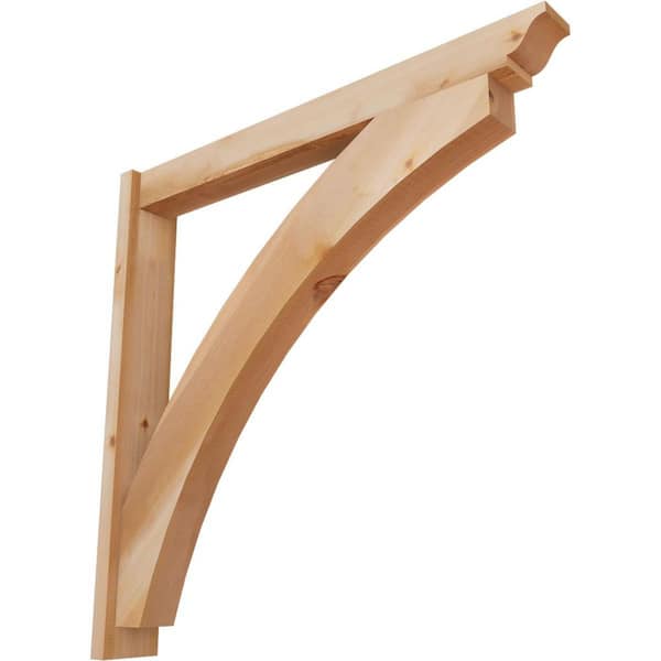 Ekena Millwork 6 in. x 42 in. x 42 in. Thorton Traditional Smooth Western Red Cedar Outlooker