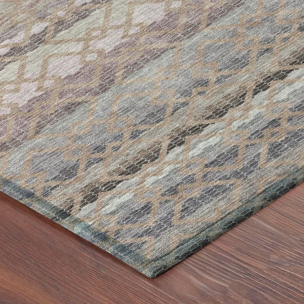 Chantille Machine Washable Indoor/Outdoor Abstract ACN2531 Taupe 2 ft. x 3 ft. Accent Rug