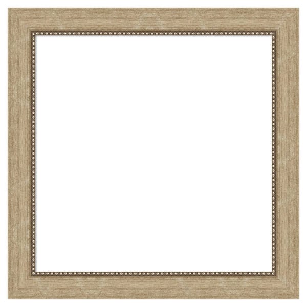 Amanti Art Astor Champagne 29 in. x 29 in. Polystyrene Framed Dry Erase Magnetic Memo Board