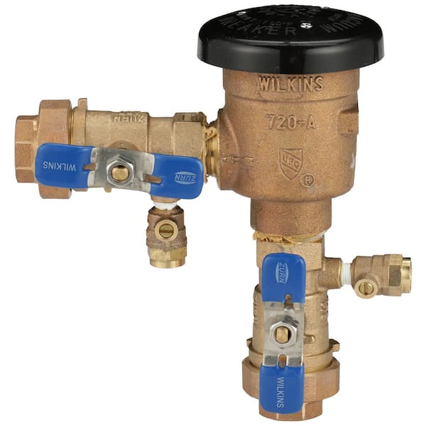 Wilkins 1 in. Pressure Vacuum Breaker Assembly with Union Ball Valves