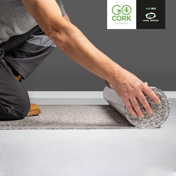 GO4CORK Blend with Nike Grind 100 sq. ft. 3.3 ft. x 30 ft. x 71