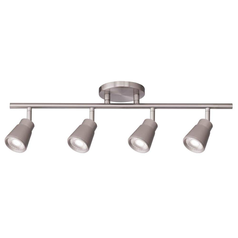 WAC Lighting Solo 48 in. 4-Light Brushed Nickel LED ENERGY STAR Fixed Track  Lighting Kit, 3000K TK-180504-30-BN The Home Depot