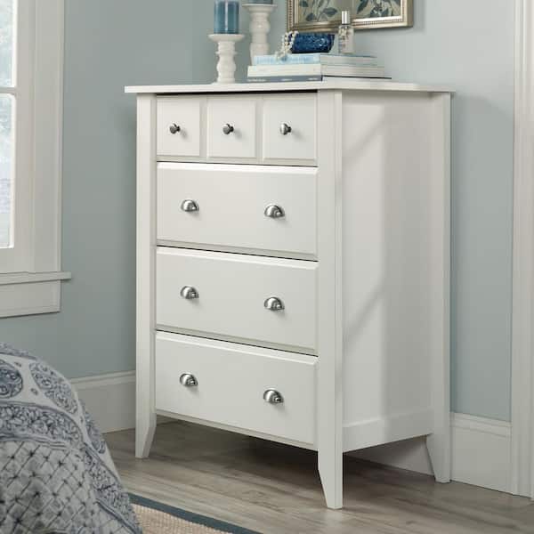 SAUDER Shoal Creek 4-Drawer Soft White Chest 411197 - The Home Depot