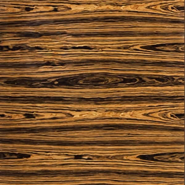 1/4 in. x 24 in. x 2 ft. Square Edge Walnut High Glow Finished Veneer MDF Boards (5-Pieces)