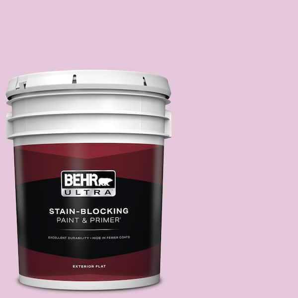 BEHR ULTRA 5 gal. #M120-2 Kiss Good Night Flat Exterior Paint & Primer