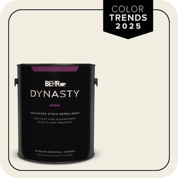 BEHR DYNASTY 1 gal. Designer Collection #DC-003 Blank Canvas Eggshell Enamel Interior Stain-Blocking Paint & Primer