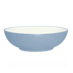 Colorwave Ice 9.5 in., 64 fl. oz. (Light Blue) Stoneware Round Vegetable Bowl