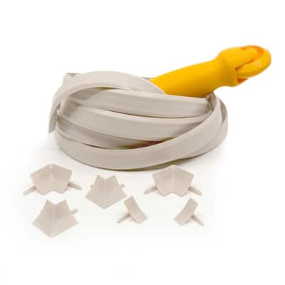 3/4 in. D x 3/4 in. W x 10 ft. L, Corner Molding Project Kit, Ivory (1-Pack)