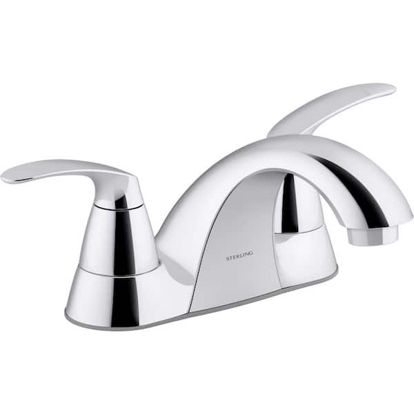 Sterling Valton Centerset Bathroom Sink Faucet in Polished Chrome