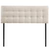 MODWAY Lily Ivory Queen Upholstered Fabric Headboard MOD-5041-IVO - The ...