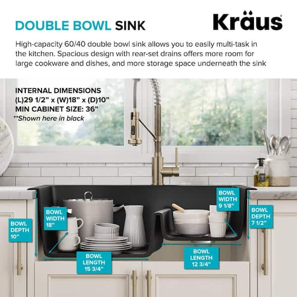 Quarza Drop-in/Undermount Granite Composite 25 in. 1-Hole Single Bowl Kitchen Sink in White Quarza Drop-in/Undermount Granite Composite 25 in. 1-Hole Single Bowl Kitchen Sink in White