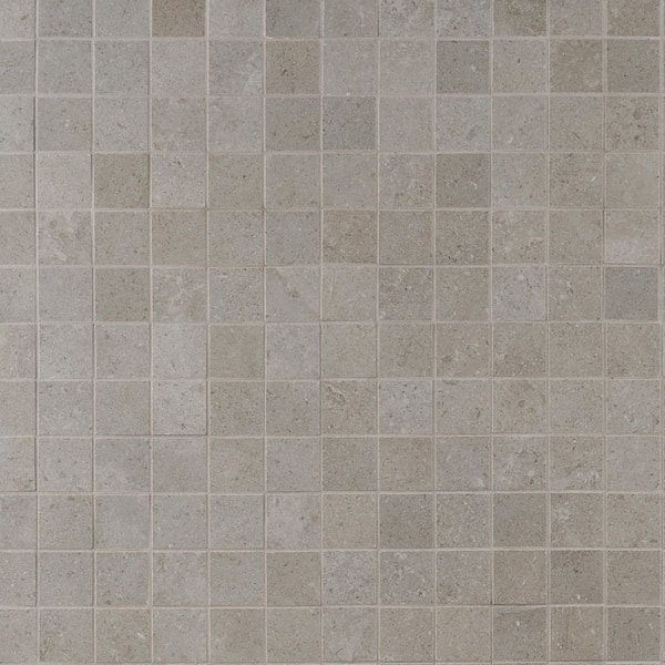 Ivy Hill Tile Iris Fumo 11.81 in. x 11.81 in. Matte Porcelain Floor and Wall Mosaic Tile (0.96 sq. ft./Each)