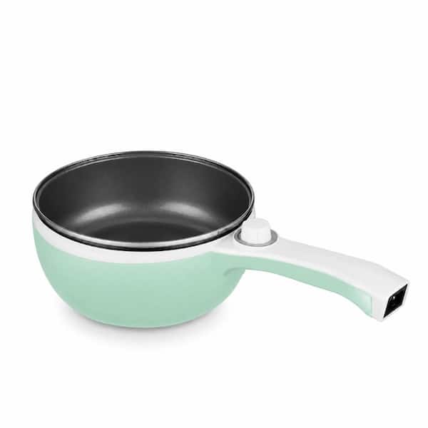 1.5L Nonstick Electric Saute Mini Hot Pot, Portable Rapid Heating for Noodles, Steak, Eggs, Adjustable Power