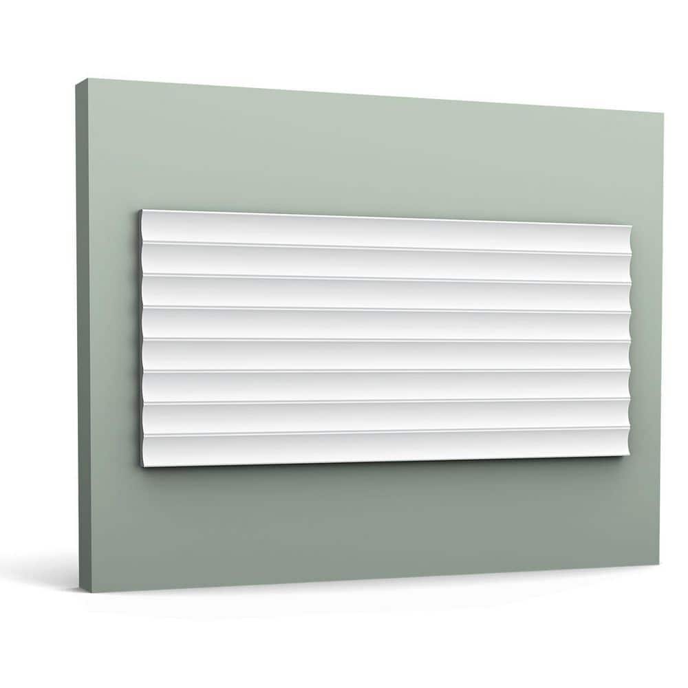 Primed White 3D Textured Polyurethane Panel Moulding