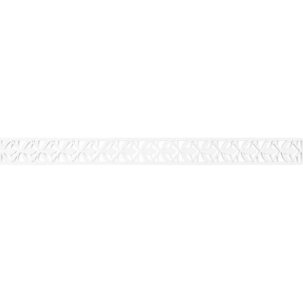 Ekena Millwork Salem Fretwork 0.375 in. D x 46.375 in. W x 4 in. L PVC Panel Moulding