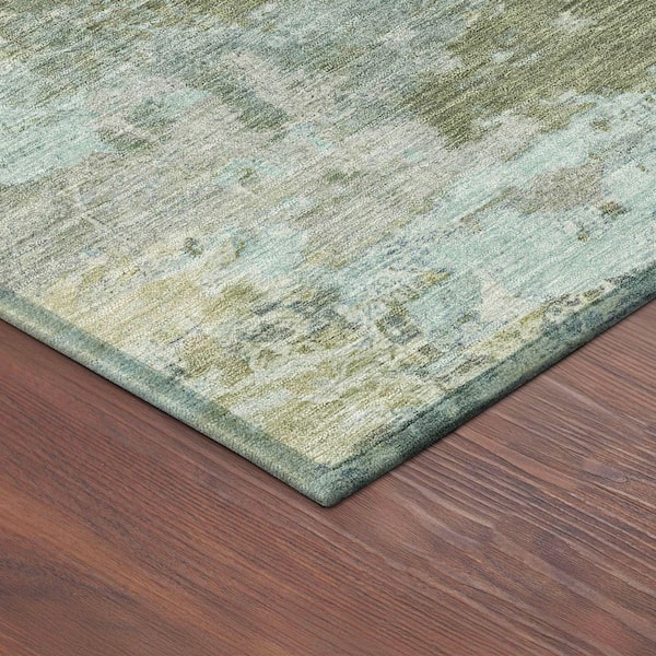 Chantille Machine Washable Indoor/Outdoor Abstract ACN2364 Fern 10 ft. x 14 ft. Area Rug