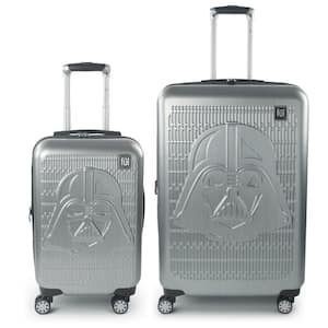 Darth Vader Embossed 29 in. and 21 in. 2-Piece Silver Luggage Set
