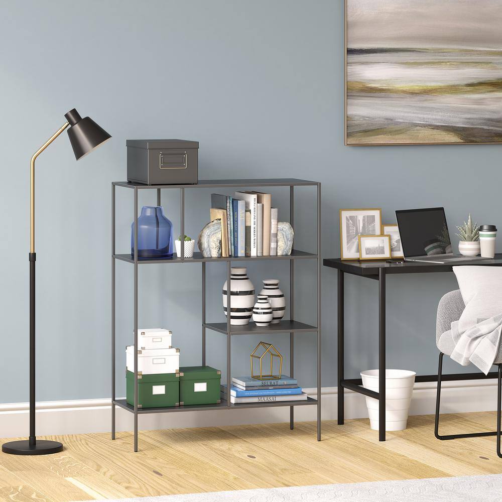 Gunmetal Gray 48" Steel Rectangular Étagère