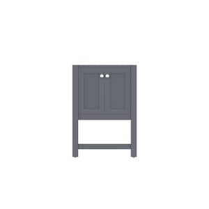 Wilmington 23 in. W x 21.5 in. D x 33.45 in. H Bath Vanity Cabinet without Top in Gray