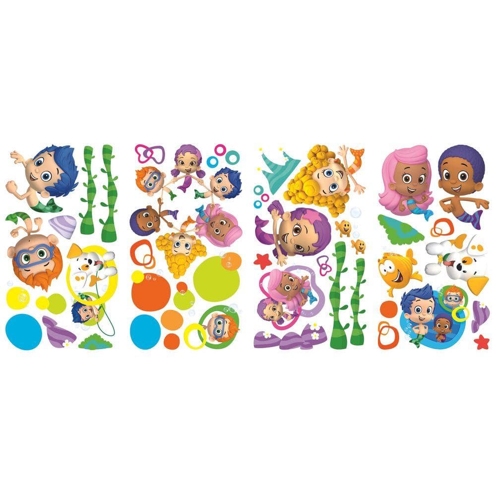 Bubble Guppies Peel and Stick Wall Decals for Kids