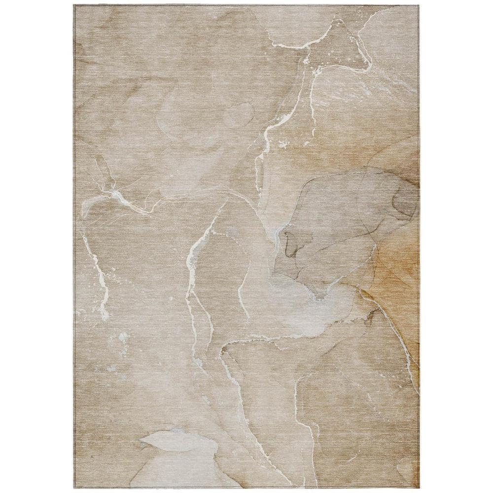 Beige 10 ft. x 14 ft. Abstract Indoor / Outdoor Area Rug price history on PriceWatchPro