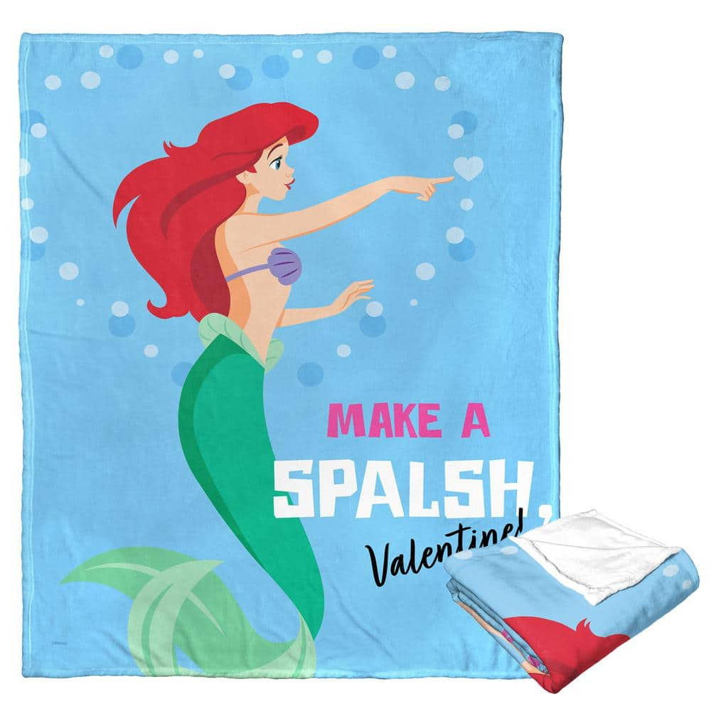 Disney Princesses Make a Splash Silk Touch Multi-Colored Throw Blanket