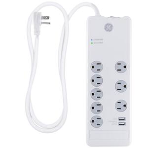 Power Gear 8 Outlet Power Strip Surge Protector 7 Ft Extension Cord 2100 Jo... 