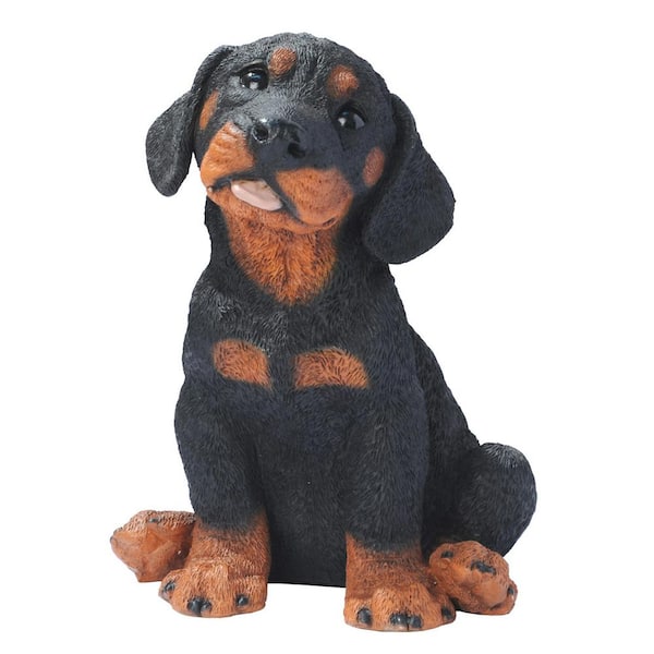 Design Toscano 9 in. H Rottweiler Puppy Dog Statue