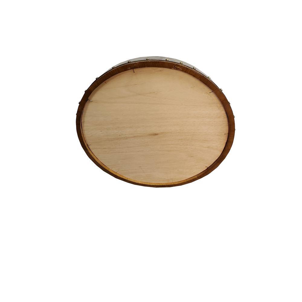 Rustic Brown Wood Framed Decorative Medium Mirror