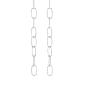 36 in. 11-Gauge White Light Fixture Chain (2-Pack)
