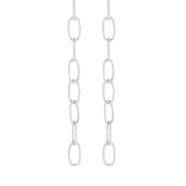 Aspen Creative Corporation 36 in. 11-Gauge White Light Fixture Chain (2-Pack)